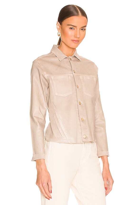 view 2 of 4 Janelle Slim Jacket in Biscuit Coated