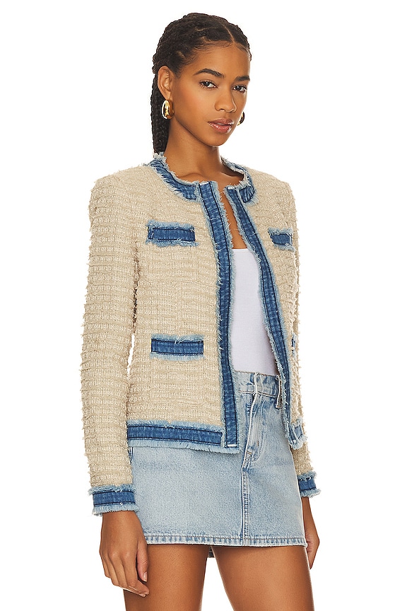 view 2 of 5 Agnes Tweed Jacket in Oxford Tan