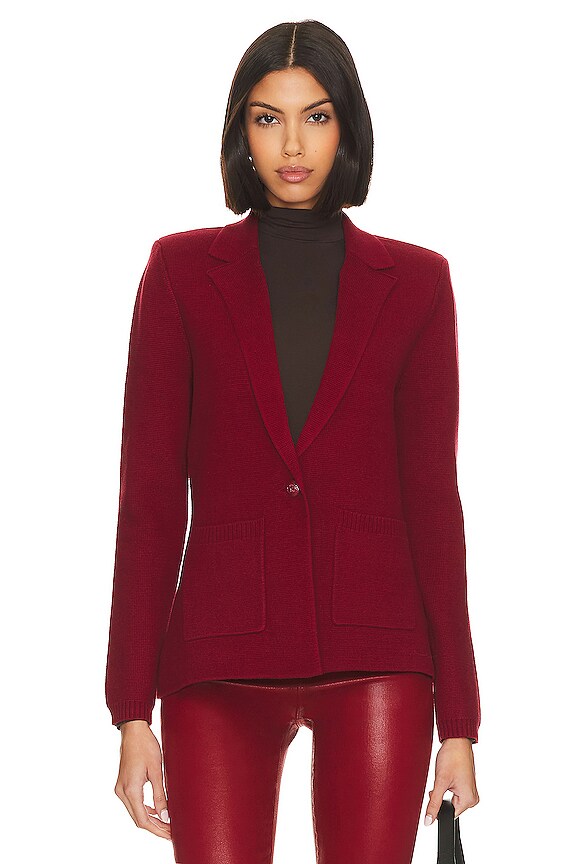 view 2 of 5 BLAZER PUNTO LACEY in Dark Bordeaux