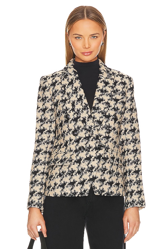 view 2 of 5 KENZIE 블레이저 in Ecru & Black Houndstooth