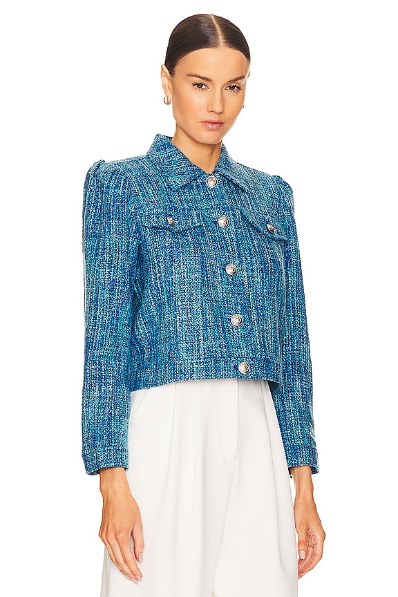 view 2 of 5 CHAQUETA KASEY BRACELET in Caribbean Blue Multi Tweed