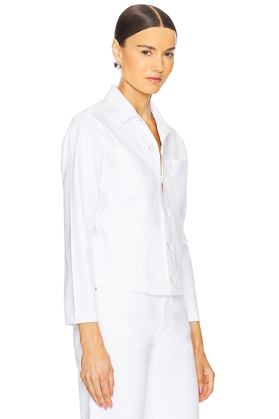 view 2 of 4 Janelle Slim Undone Jacket in Blanc Coated
