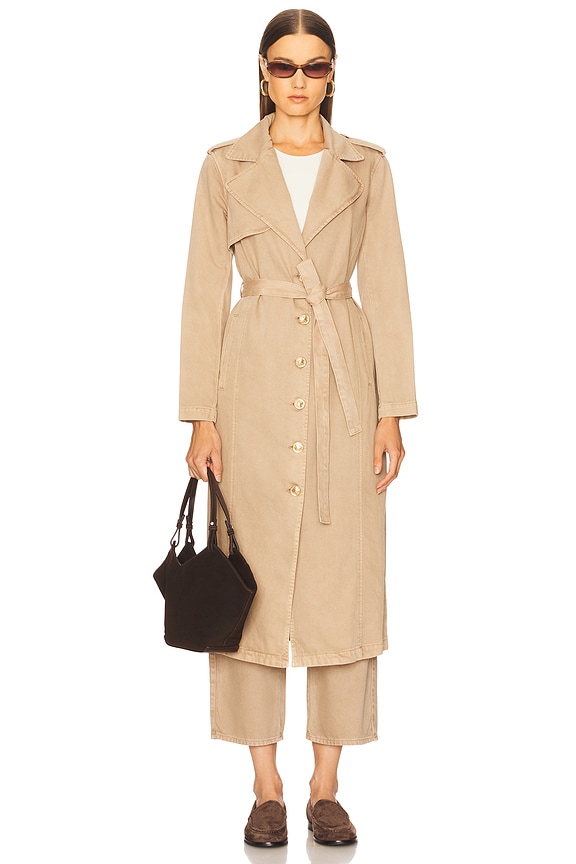 view 2 of 4 Zavia Trench Jacket in Dark Cappuccino