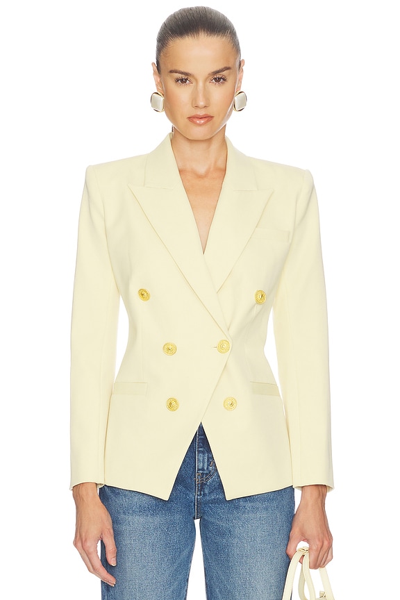 view 1 of 4 Kyomi Double Breasted Blazer in Lemon Sorbet