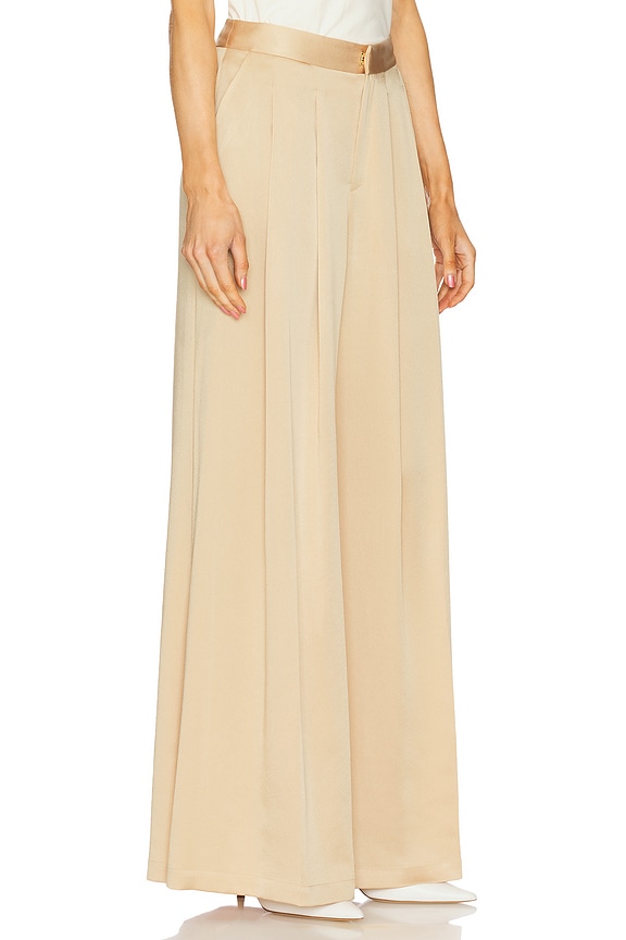 view 2 of 6 Aubrie Mid Rise Wide Leg Pant in Latte
