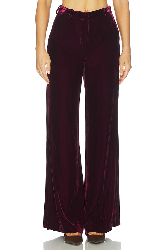 view 1 of 6 Pilar Wide Leg in Dark Port