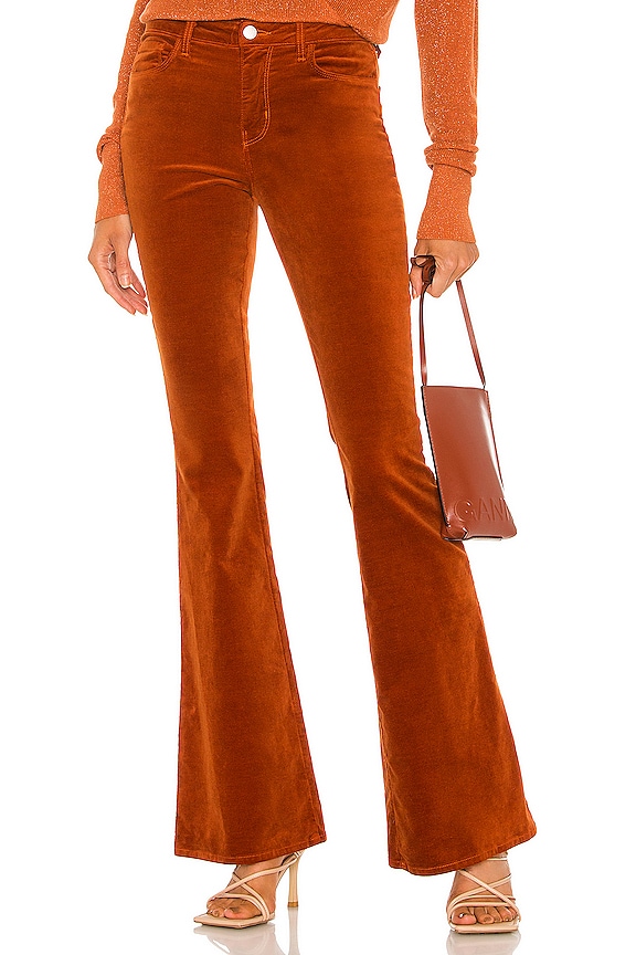 view 1 of 4 PANTALON BELL in Rust Brown