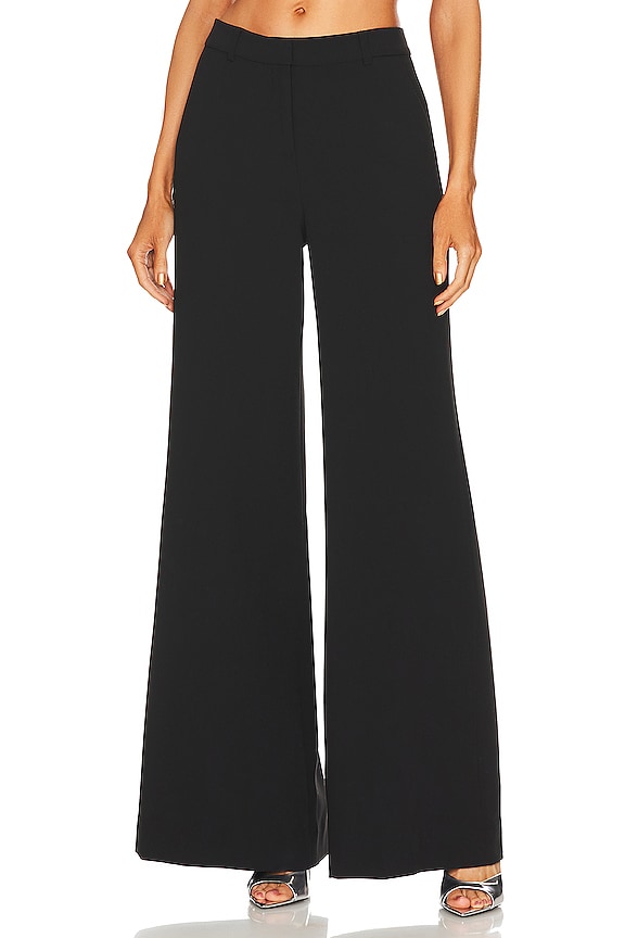 L'AGENCE Pilar Wide Leg Pant in Black | REVOLVE