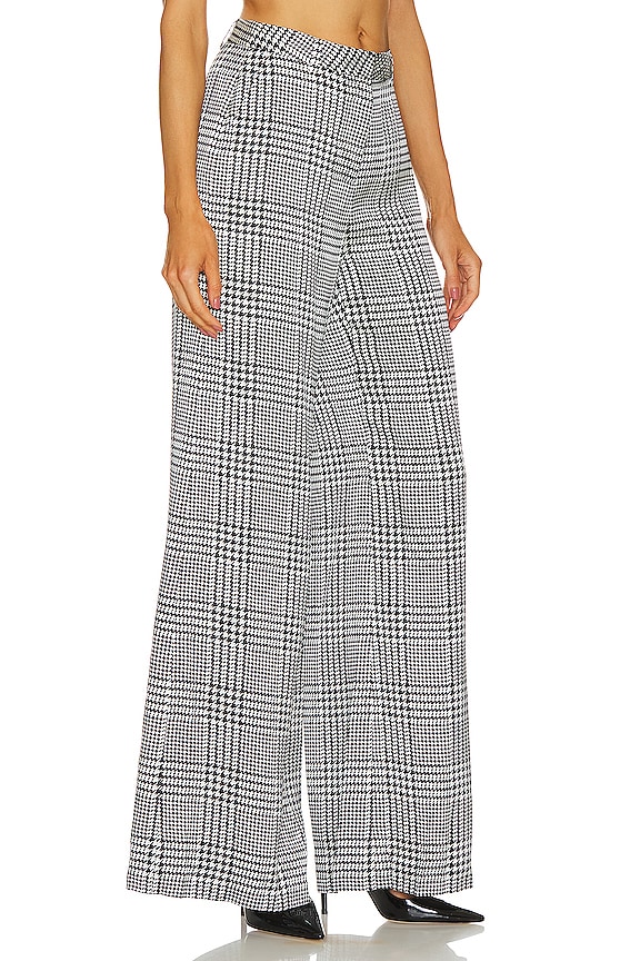 view 2 of 4 PANTALON LARGE GAVIN in Ivory & Black Plaid
