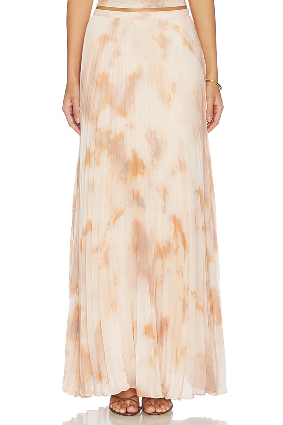 view 1 of 6 FALDA TORIN PLEATED MAXI in Frappe Multi Tie Dye