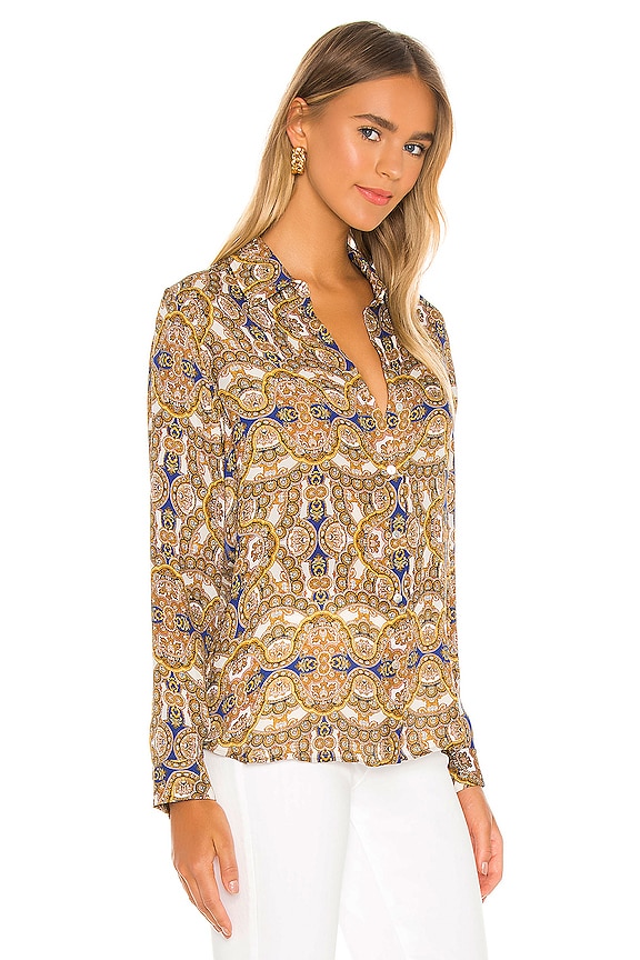 view 2 of 4 Nina Long Sleeve Blouse in Titanate Yellow