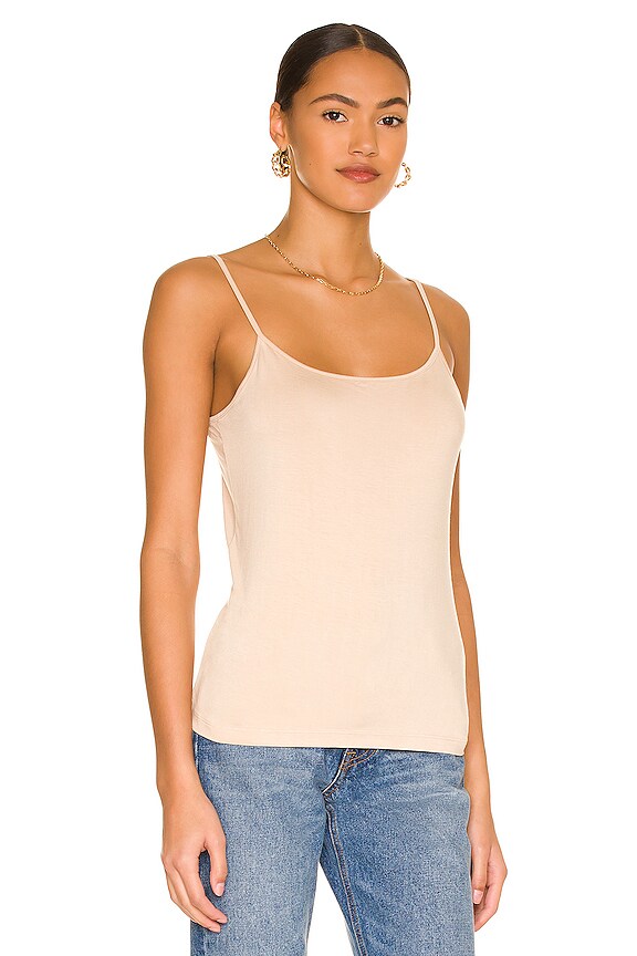 view 2 of 4 Ella Spaghetti Tank Top in Almond