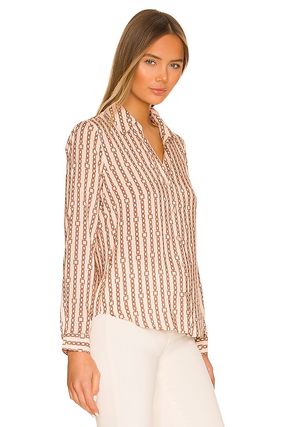 view 2 of 4 HOLLY 블라우스 in Quartz & Light Mocha Tonal Chains