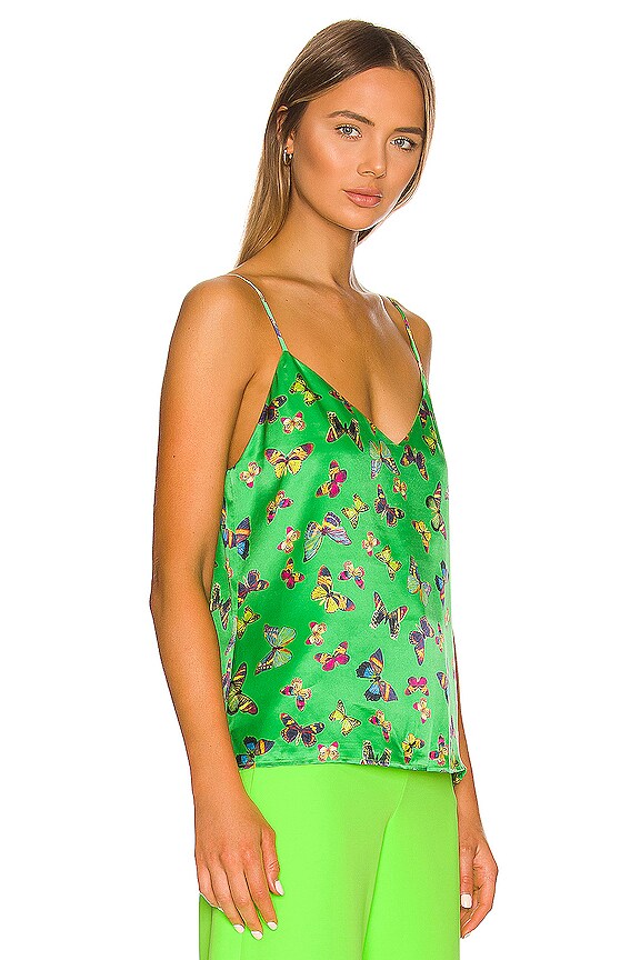 view 2 of 4 Jane Spaghetti Strap Top in Pop Green