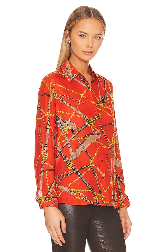 view 2 of 4 CHEMISE NINA in Red Clay Belt Print