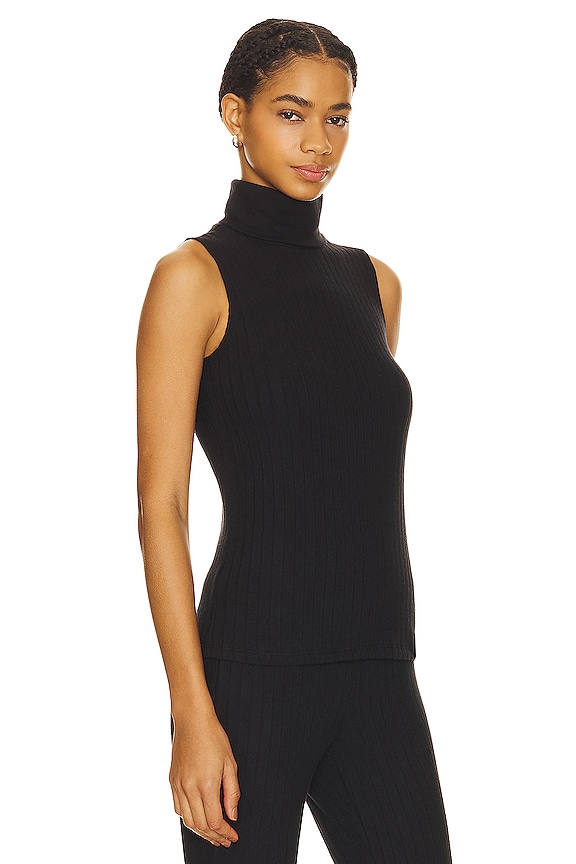 view 2 of 4 Ceci Sleeveless Turtleneck in Black