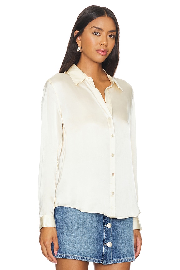 view 2 of 4 Tyler Long Sleeve Blouse in Creme Brulee