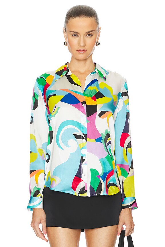 view 2 of 5 BLUSA MANGA LARGA TYLER in Multi Kaleidoscope