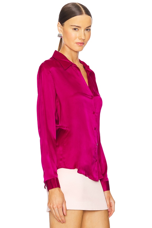 view 2 of 4 Tyler Long Sleeve Blouse in Ruby