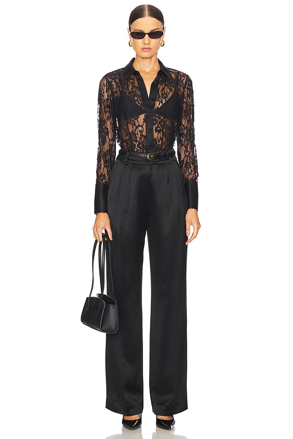 Black Colour - Bcblair Ls Lace Blouse 41049 - Shirts - Black main image 1