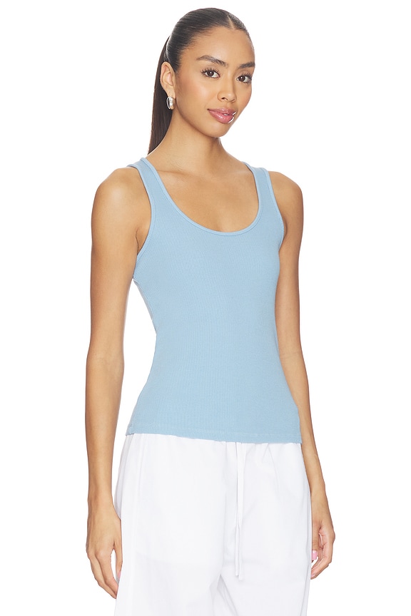 view 2 of 4 Adira Scoop Tank in Allure Blue