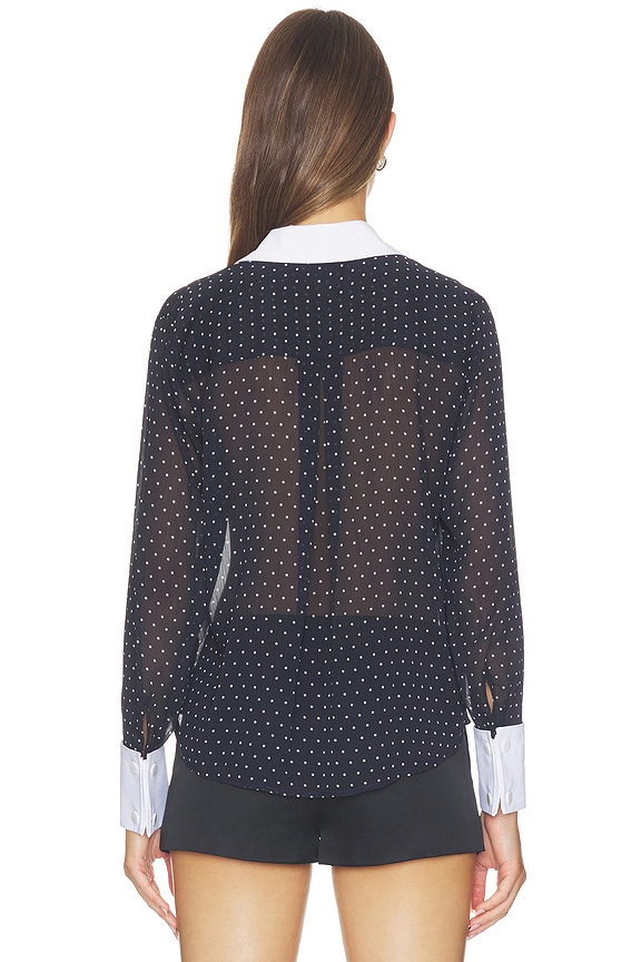 Sona Polplin Collar Blouse