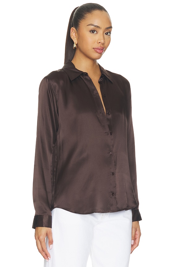 view 2 of 4 Tyler Longsleeve Blouse in Dark Java