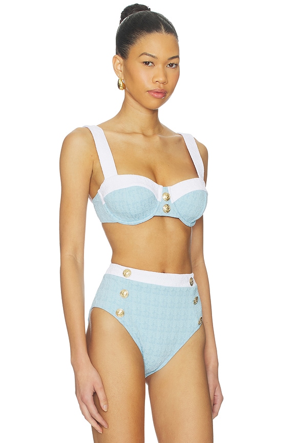 view 2 of 5 HAUT DE MAILLOT DE BAIN ALEXANDRIA in Powder Blue