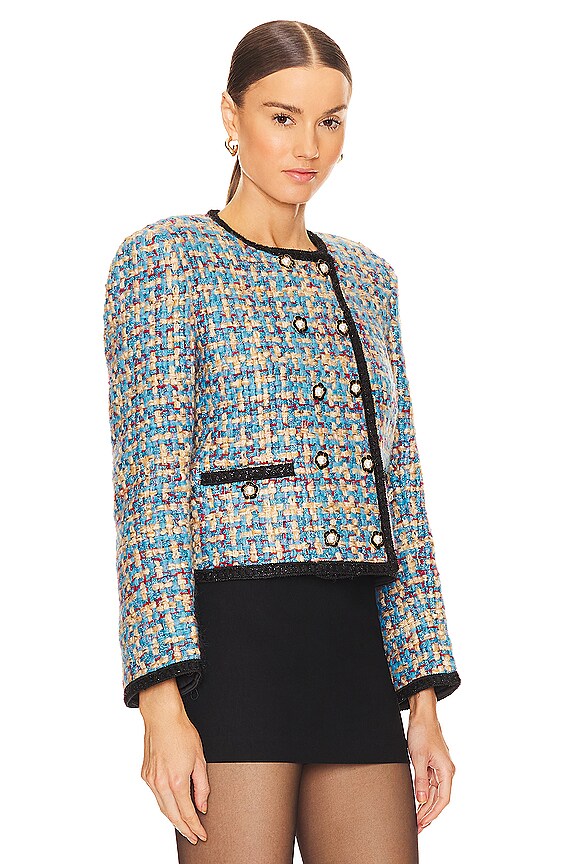 view 2 of 5 BLOUSON LADY in Multicolor Tweed