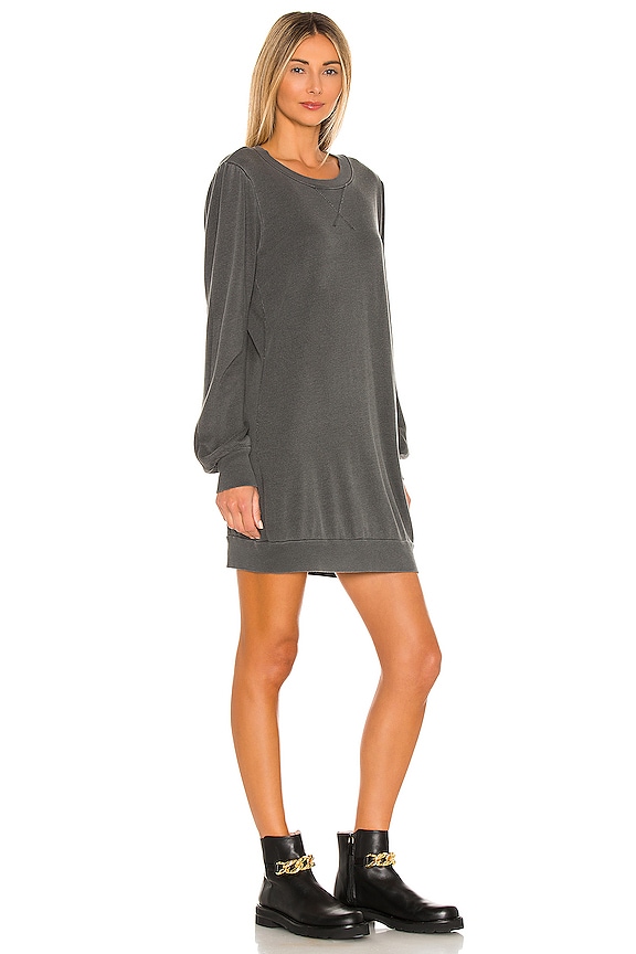 view 2 of 4 Just Landed Sweatshirt Dress in Black