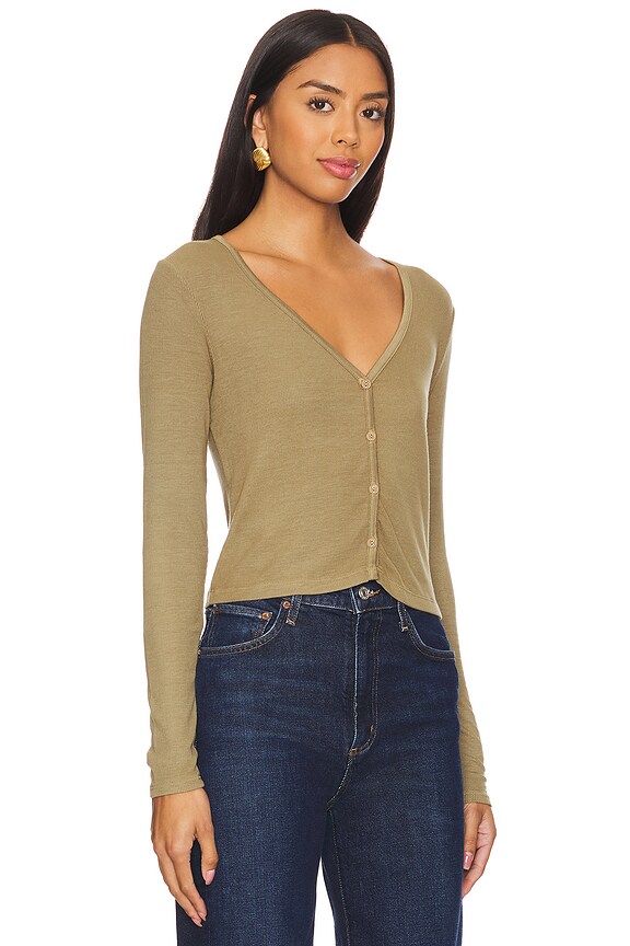view 2 of 4 Sweet V Cardi in Olive