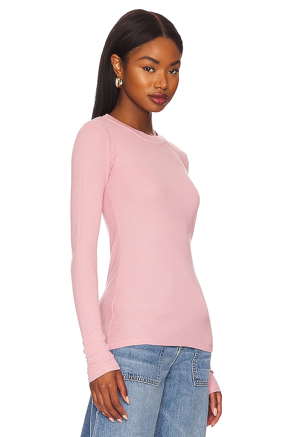 view 2 of 4 Long Sleeve Crew Neck Top in Pink Quartz