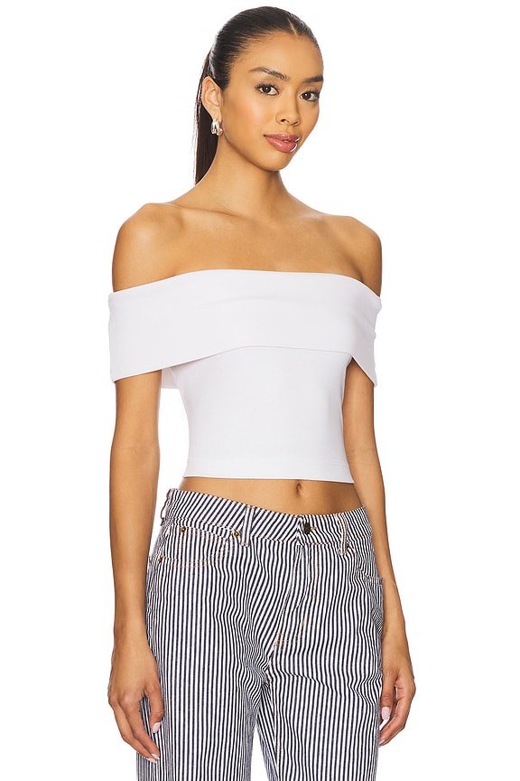 view 2 of 4 Don't Think Twice Off Shoulder Top in Dove