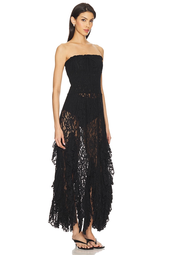 view 2 of 3 Monica Dress in Black Lace