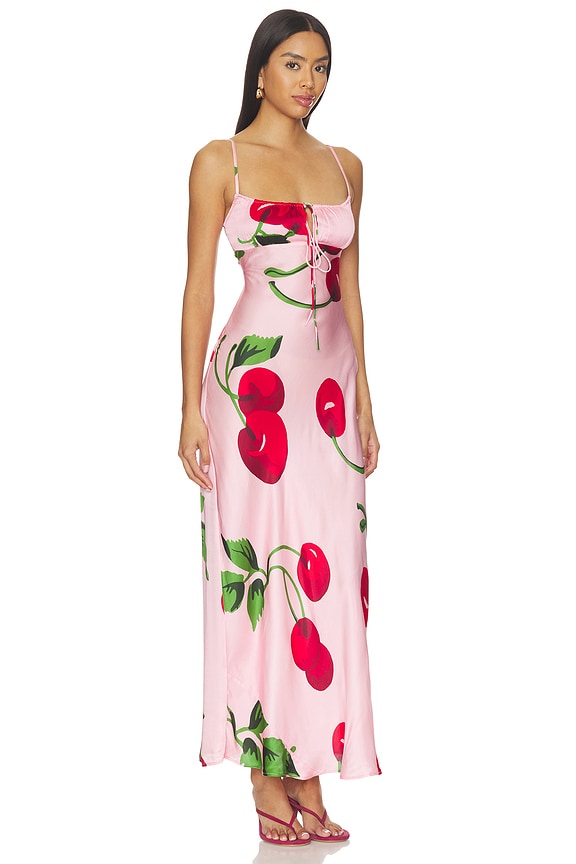 view 2 of 3 Ruby Slip Dress in Red & Pink
