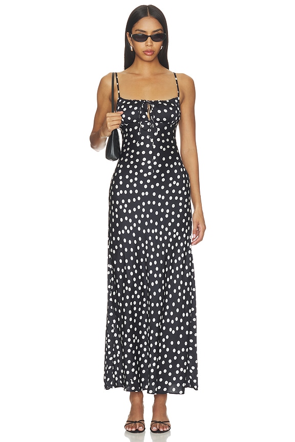 view 1 of 3 Slip Dress in Black Polka