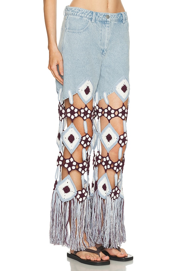 view 2 of 6 Belma Crochet Jean in Jeans