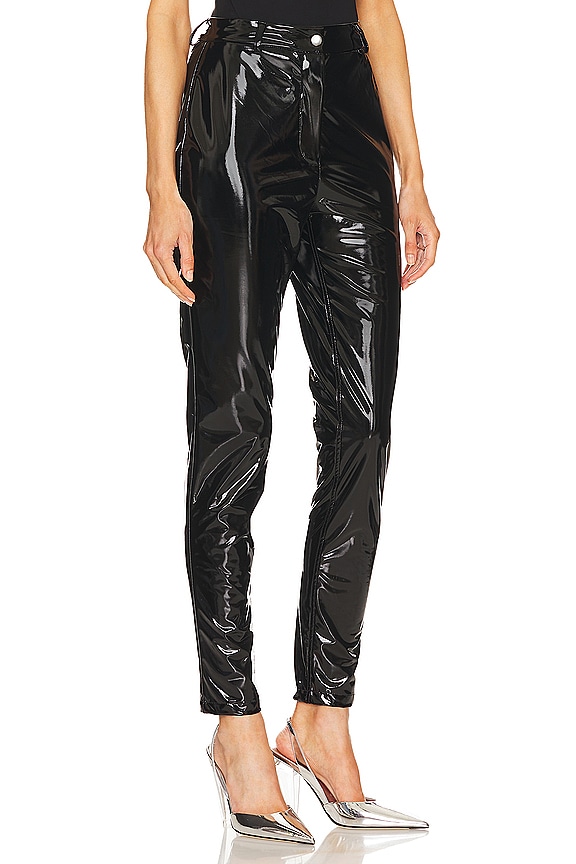 view 2 of 4 PANTALÓN DE VINILO in Black