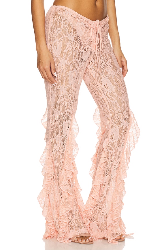 view 2 of 6 PANTALÓN ACAMPANADO in Dusty Pink