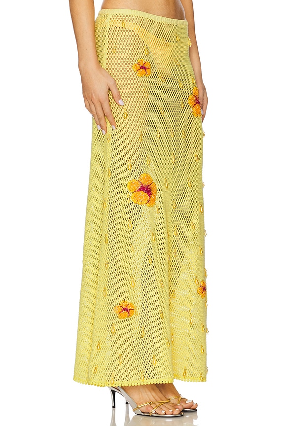 view 2 of 6 FALDA MAXI HIBISCUS in Yellow
