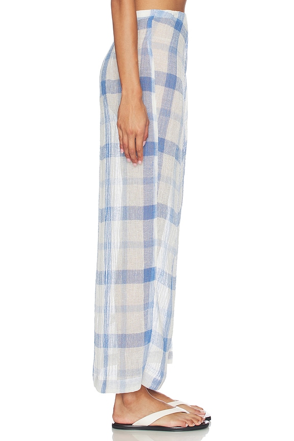 view 2 of 6 Sarong Skirt in Blue & White