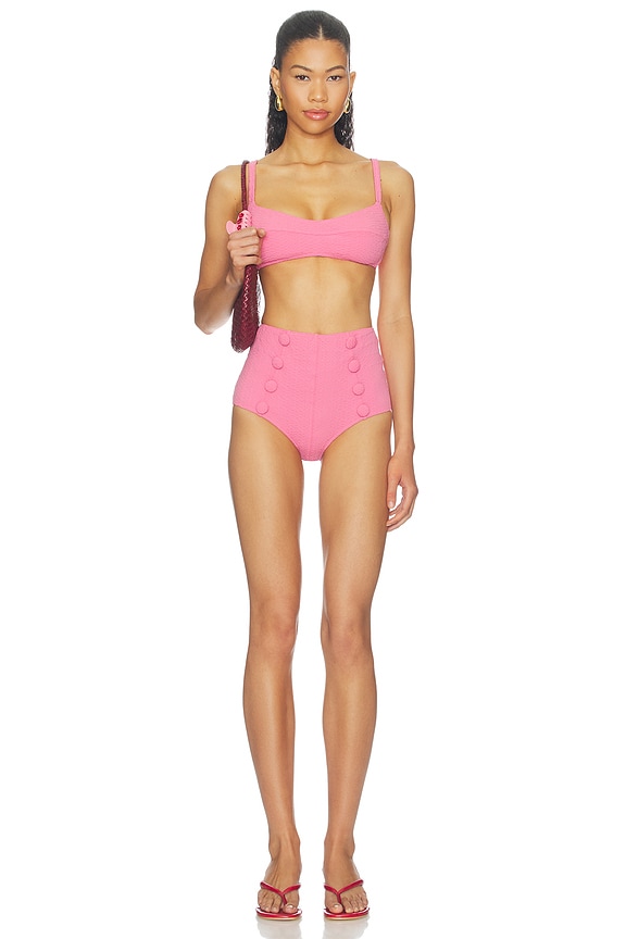 view 1 of 4 CONJUNTO BIKINI BALCONETTE HIGH-WAIST BIKINI SET in Pink