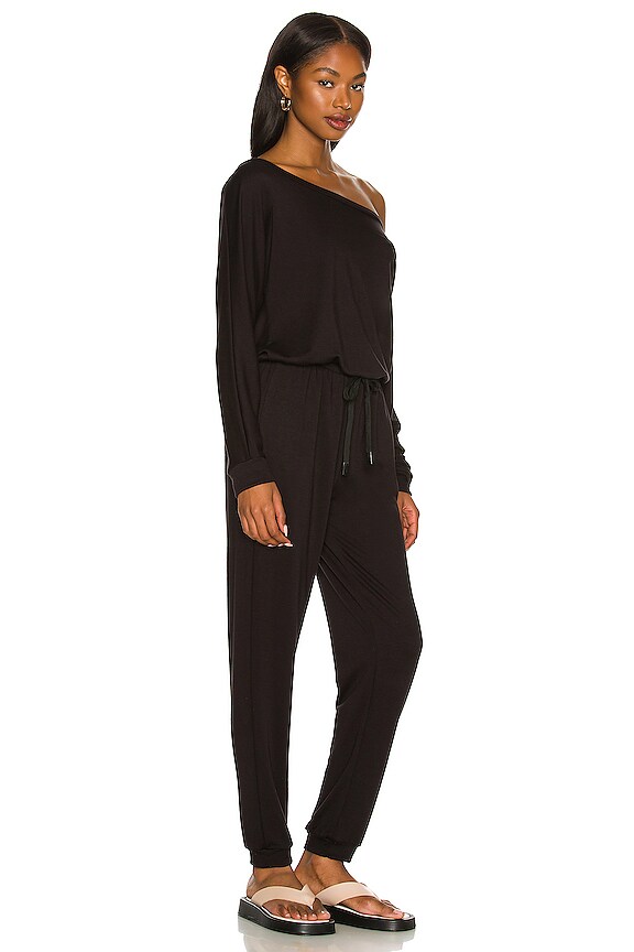 view 2 of 3 Overland Off the Shoulder Jumpsuit in Black
