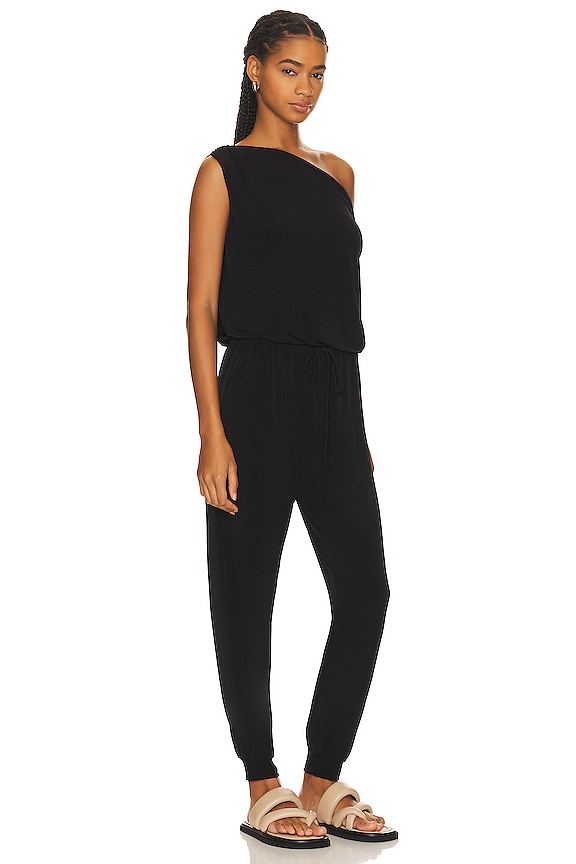 view 2 of 3 One Shoulder Jumpsuit in Black