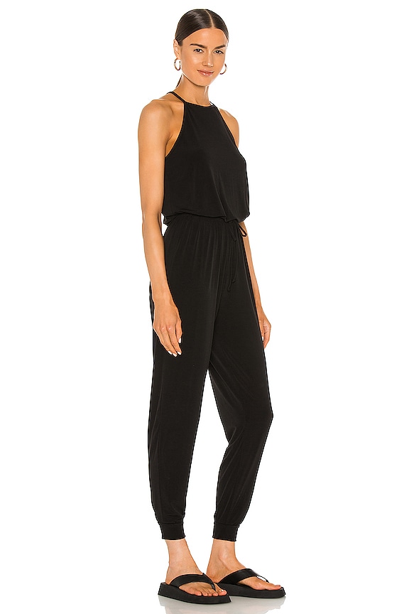 view 2 of 3 Halter Jumpsuit in Black