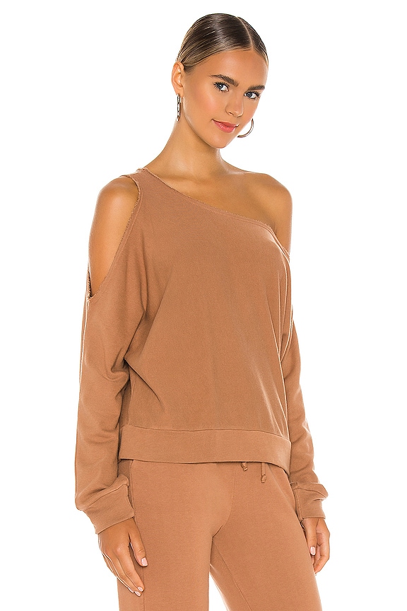 view 2 of 4 Porter One Shoulder Pullover in Camel