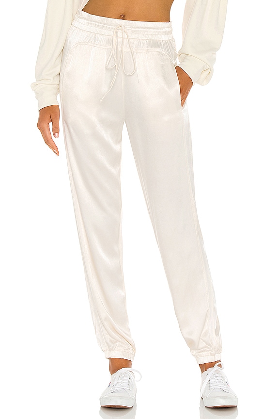 view 1 of 4 Satin Joggers in Pearl