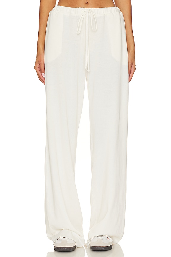 view 1 of 4 Porter Wide Leg Sweatpant in Off White