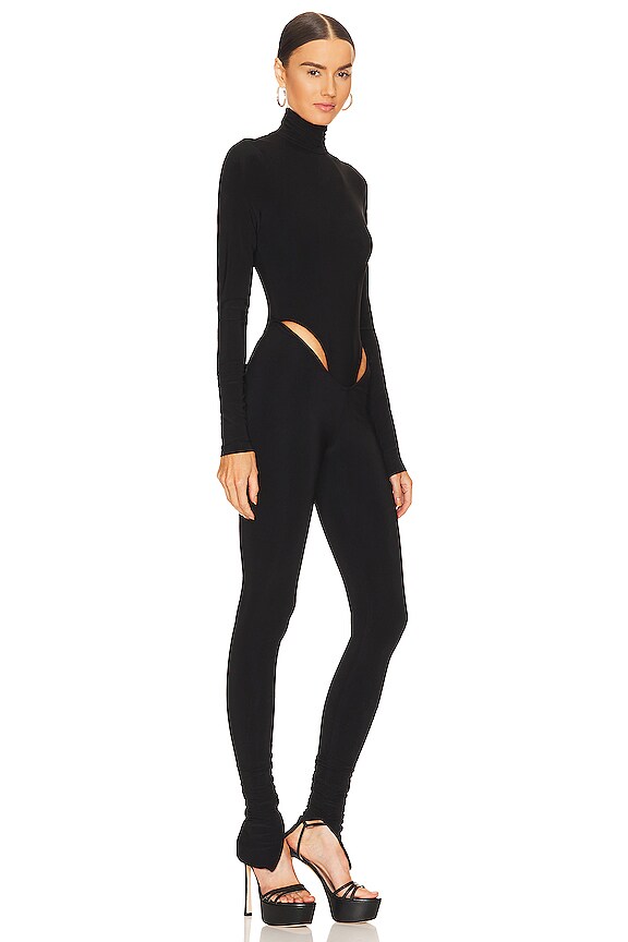 view 2 of 3 Turtleneck Jumpsuit in Black