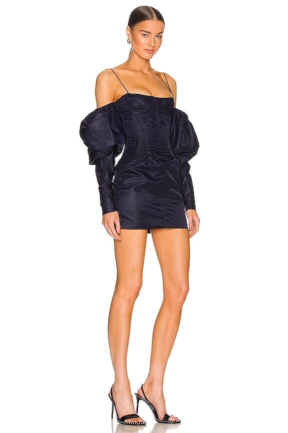 view 2 of 3 Puff Sleeve Dress in Navy